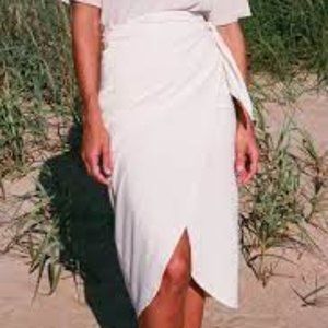 Na Nin Gingham wrap skirt